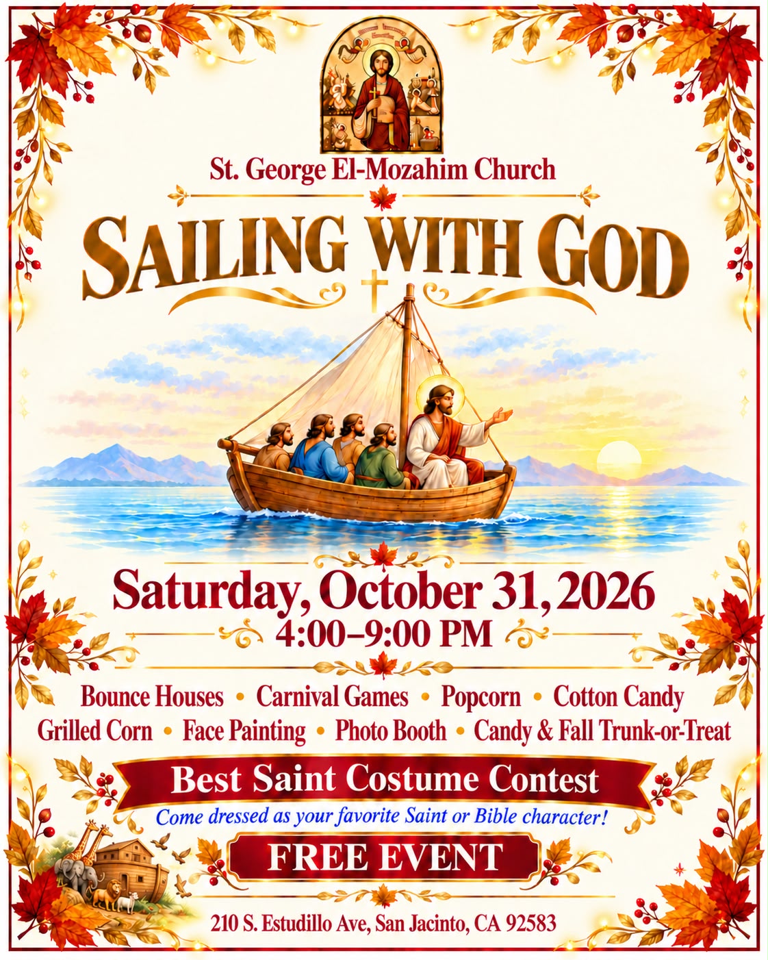 Event flyer — Sailing With God